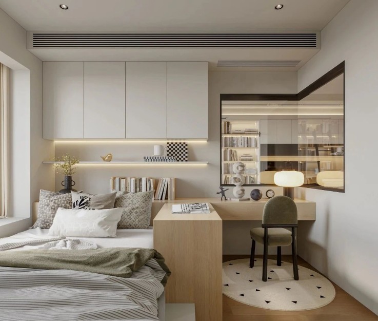 現代原木風三居室兒童房裝修效果圖