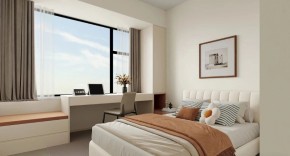 現代簡約三居室臥室裝修效果圖