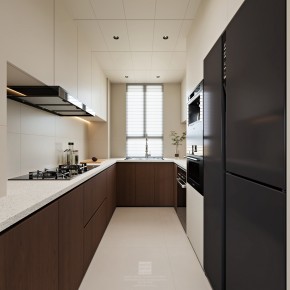 云棲隱山中古風三居室櫥柜裝修效果圖