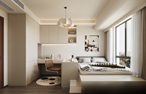 云棲隱山中古風三居室兒童房裝修效果圖