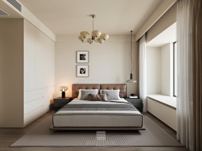 云棲隱山中古風三居室臥室裝修效果圖