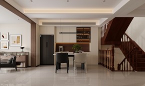 石湖之韻宋氏美學(xué)復(fù)式餐廳裝修效果圖