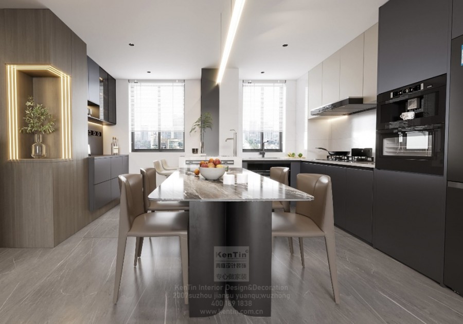 金秋花園意式三居室餐廳裝修效果圖