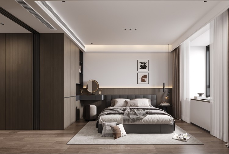 金秋花園意式三居室臥室裝修效果圖