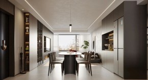 現代簡約三居室餐廳裝修效果圖