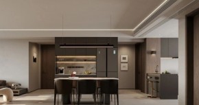 現代簡約三居室餐廳裝修效果圖