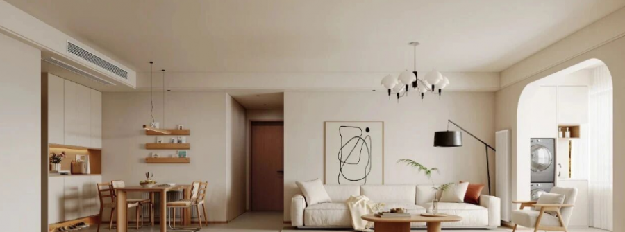 原木風兩居室客廳裝修效果圖