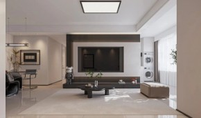 現代簡約三居室客廳裝修效果圖