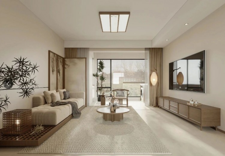 宋氏美學(xué)三居室客廳裝修效果圖