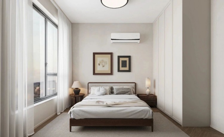 現代法式三居室臥室裝修效果圖