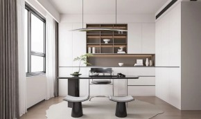 現代簡約三居室書房裝修效果圖