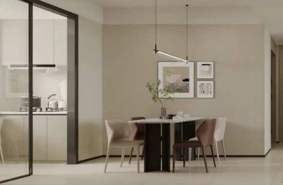 現代簡約三居室餐廳裝修效果圖