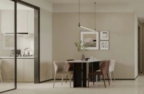 現代簡約三居室餐廳裝修效果圖