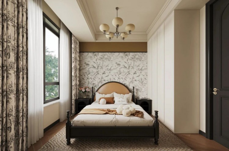 法式中古三居室臥室裝修效果圖