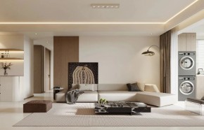 現代簡約三居室客廳裝修效果圖