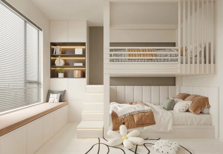 現代簡約三居室兒童房裝修效果圖