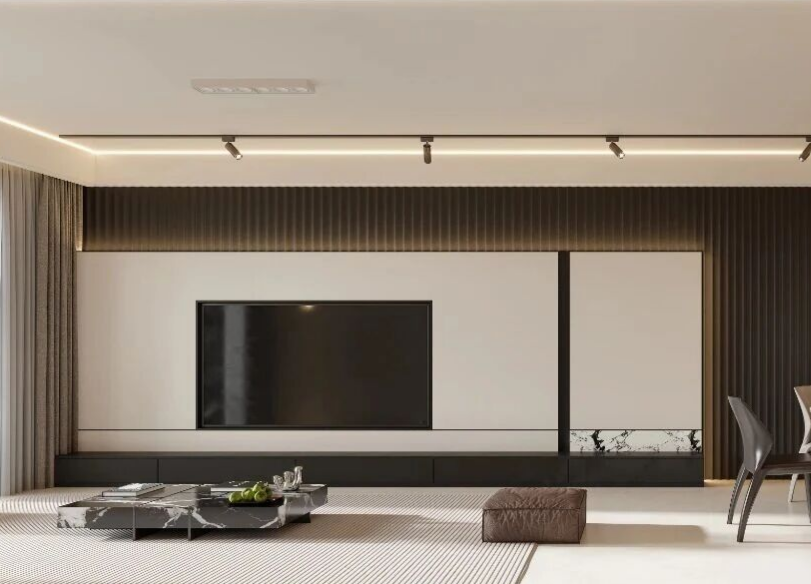 現代簡約三居室客廳裝修效果圖