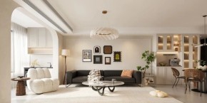 法式三居室客廳裝修效果圖