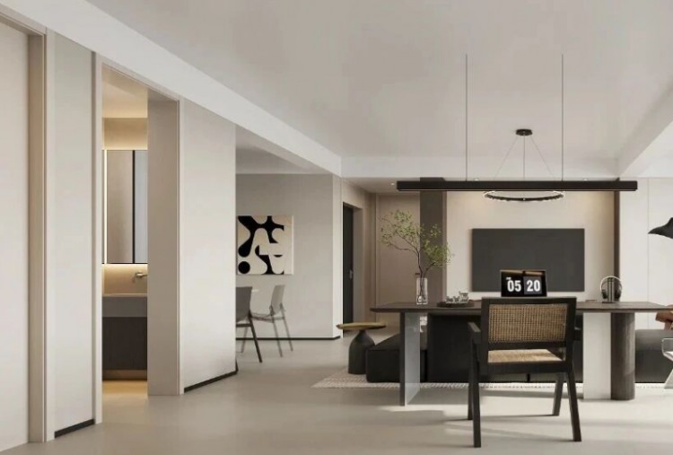 現代簡約三居室客廳裝修效果圖