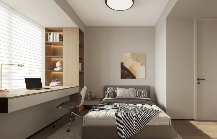 現代簡約三居室臥室裝修效果圖