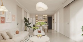 現代簡約兩居室客廳裝修效果圖