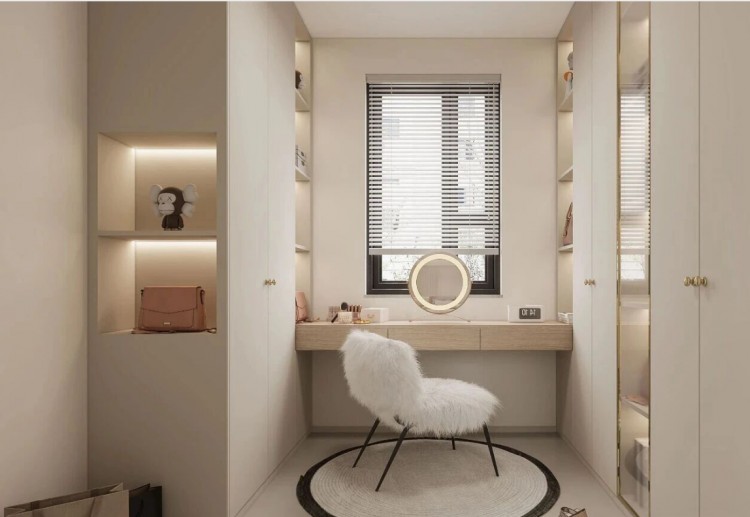 現代簡約兩居室衣帽間裝修效果圖