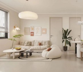 現代簡約兩居室客廳裝修效果圖