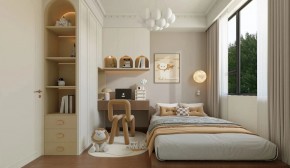 法式復(fù)古三居室兒童房裝修效果圖