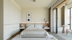 原木風(fēng)三居室臥室裝修效果圖