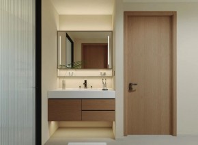 原木風(fēng)三居室衛(wèi)生間裝修效果圖