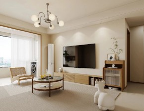 現代簡約三居室客廳裝修效果圖