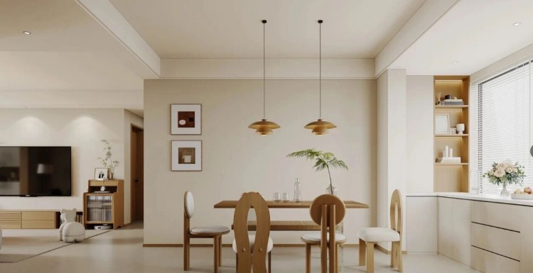 現代簡約三居室餐廳裝修效果圖