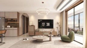 簡約田園風三居室客廳裝修效果圖