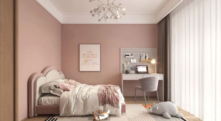 簡約田園風(fēng)三居室兒童房裝修效果圖