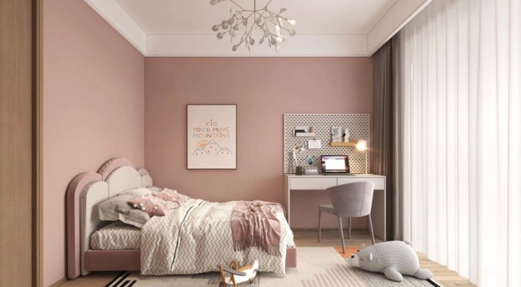 簡約田園風三居室兒童房裝修效果圖