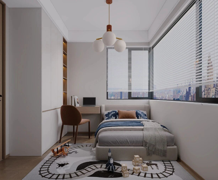 現代簡約三居室兒童房裝修效果圖