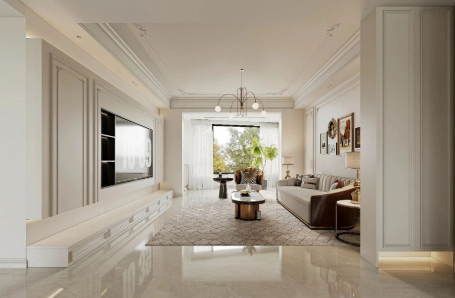 法式客廳裝修效果圖