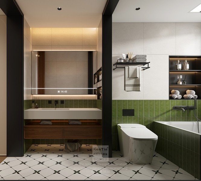 保利云上流光三居室衛生間裝修效果圖