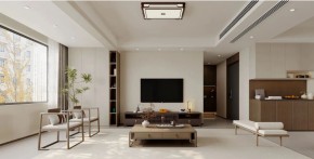 現代簡約三居室客廳裝修效果圖