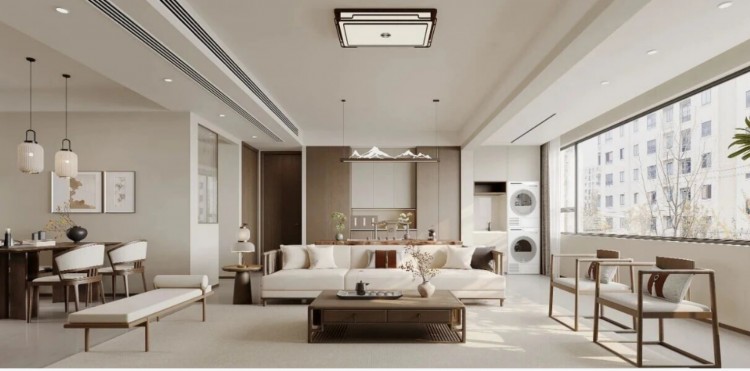 現代簡約三居室客廳裝修效果圖