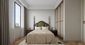 法式奶油三居室臥室裝修效果圖