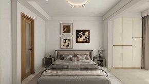 淺隱林泉現代簡約三居室臥室裝修效果圖