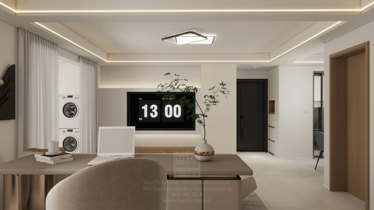 淺隱林泉現代簡約三居室裝修效果圖