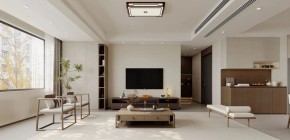 現代簡約三居室客廳裝修效果圖