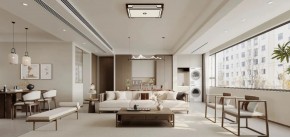 現代簡約三居室客廳裝修效果圖