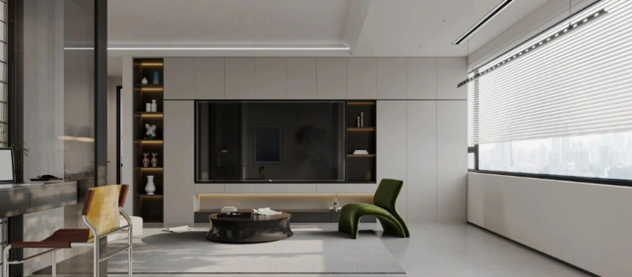 現代簡約三居室裝修效果圖