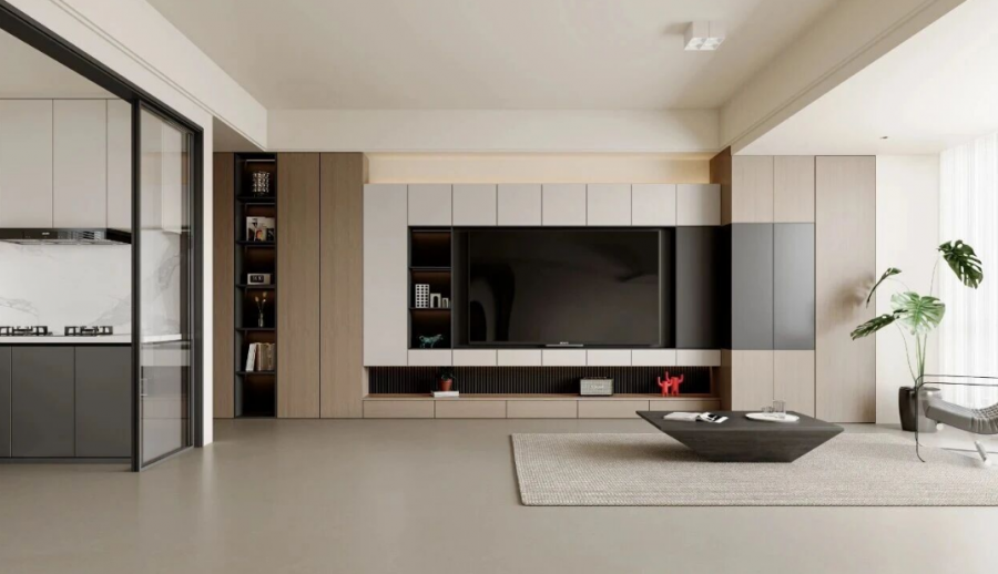 現代簡約三居室裝修效果圖