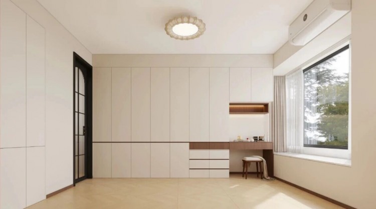 現(xiàn)代中古風(fēng)三居室臥室裝修效果圖