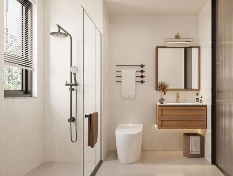 現代法式三居室衛生間裝修效果圖