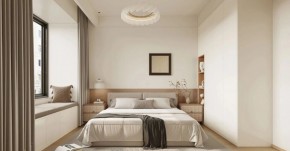 現(xiàn)代法式三居室臥室裝修效果圖